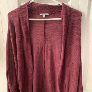 Maroon cardigan